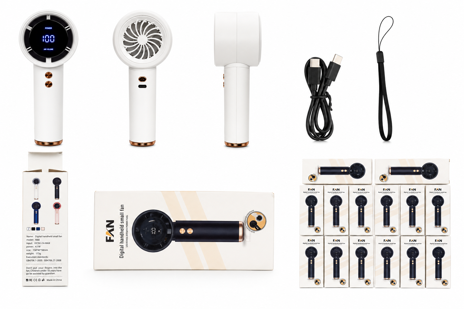 Ventilateur Portable Digital N68